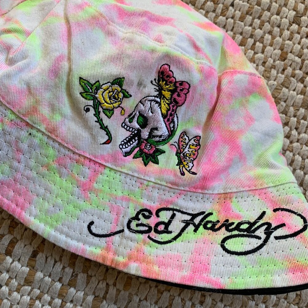 Ed Hardy Tie Dye bucket hat